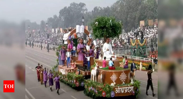 Andhra Pradesh Tableau at Republic Day 2024: Reworking College Training |