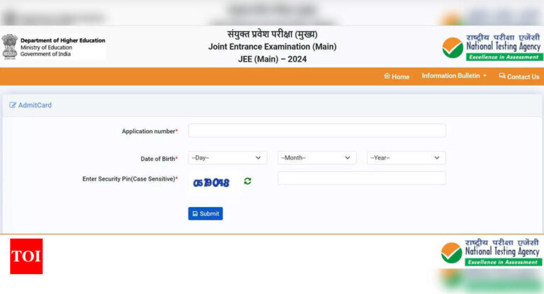 JEE Primary 2024 Admit Card Launched at jeemain.nta.ac.in, Obtain Session 1 Corridor Tickets Right here