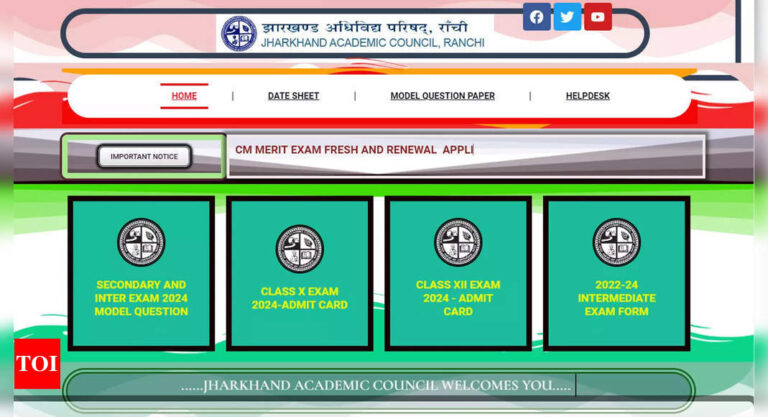 Jharkhand Board Admit Card 2024 Launched at jac.jharkhand.gov.in; Obtain Right here