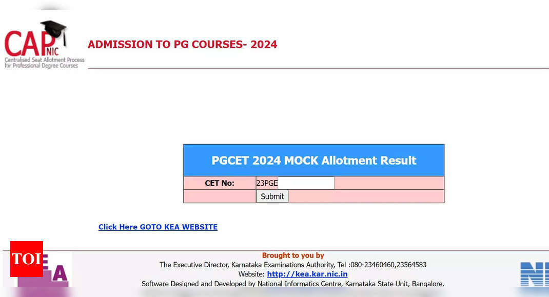 Karnataka PGCET Seat Allotment Result 2023 - Check Allotment Status | KEA |