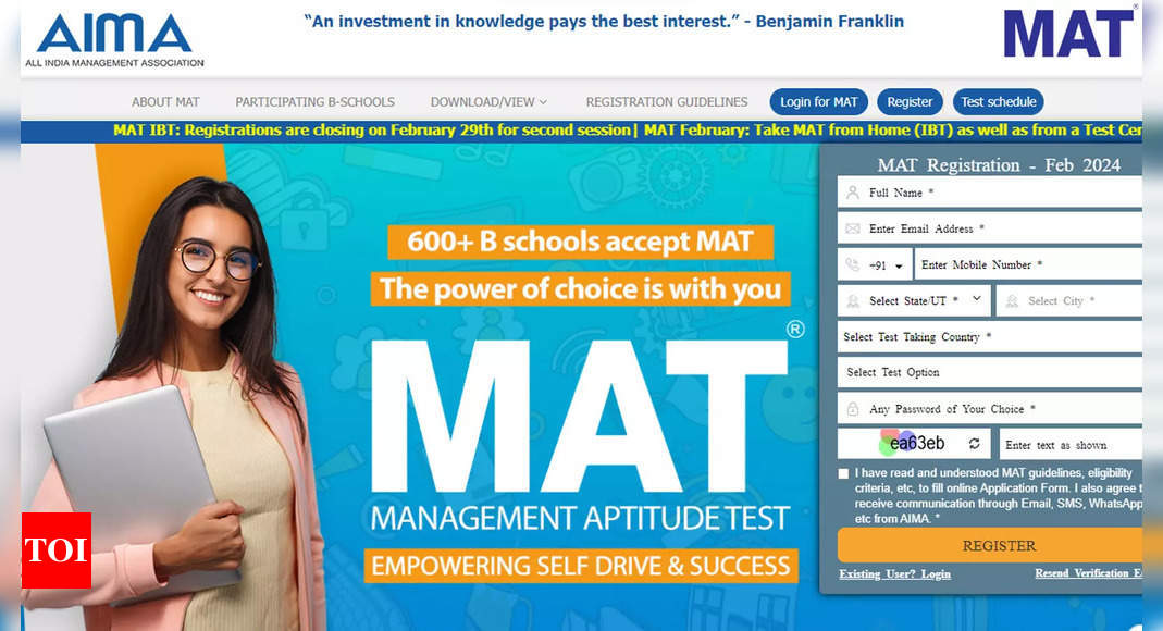 AIMA releases MAT Admit Card 2024 for PBT exam at mat.aima.in; Direct link to download