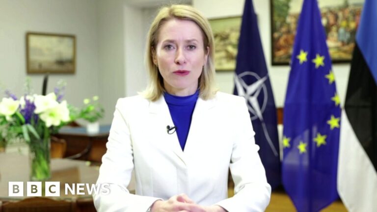 Kaja Kallas: Estonian PM urges Nato to bolster help for Ukraine