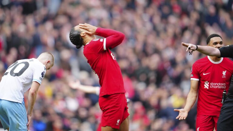 Liverpool loses 1-0 to Crystal Palace in damaging blow to Premier League title problem