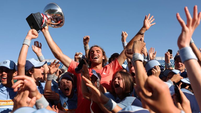 Tsitsipas sweeps apart Ruud to win Monte Carlo Masters for the third time, after which weeps