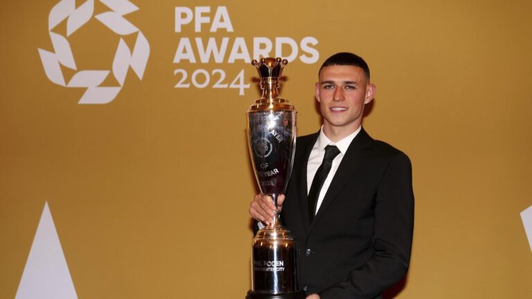 Manchester Metropolis midfielder Phil Foden named PFA Participant of the Yr