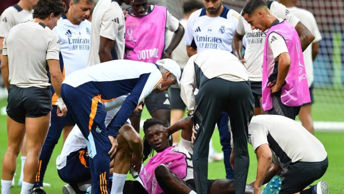 Real Madrid's Eduardo Camavinga out for weeks with knee sprain