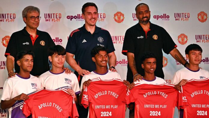 Gary Neville inspires young footballers