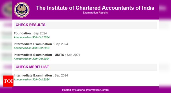 ICAI CA September 2024 Result Declared for CA Foundation and Inter Courses, Direct Links Here