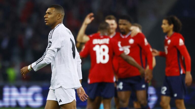 Actual Madrid suffers shock defeat to Lille in Champions League as Mbappe comes off bench