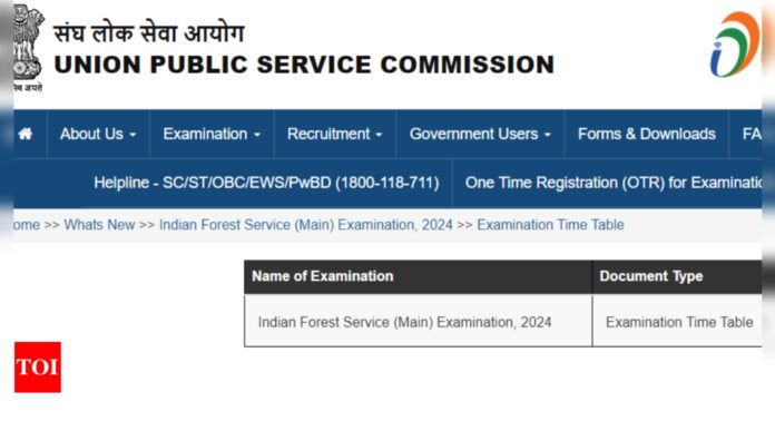 UPSC IFS Mains exam date 2024 announced: Check full schedule here