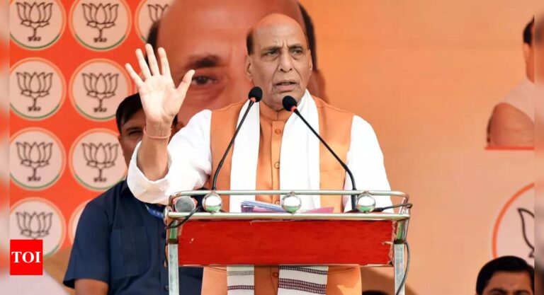 Congress has no blueprint, mendacity on caste census, says Rajnath Singh