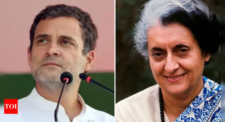 ‘Instance of braveness and love’: Rahul Gandhi shares childhood image with grandma Indira Gandhi on her start anniversary | India Information