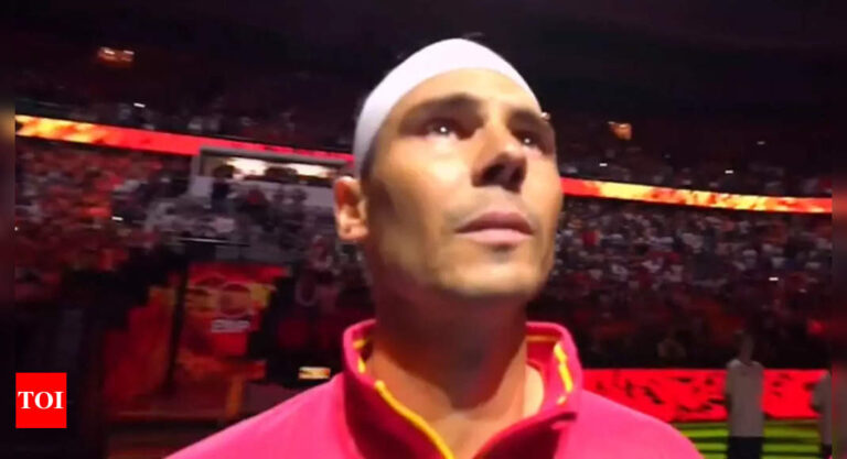 Rafael Nadal overwhelmed by feelings in farewell Davis Cup look. Watch | Tennis Information