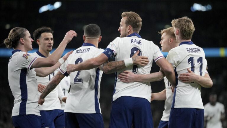 Harry Kane sparks England 5-0 rout over Eire and Nations League promotion