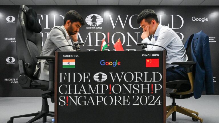 World Chess Championship: Ding Liren attracts first blood; beats Gukesh in opener