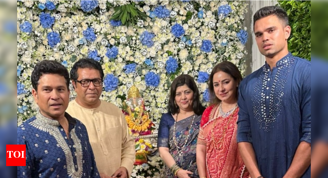 Watch: Arjun Tendulkar makes first public appearance since getting engaged to Saaniya Chandhok | Off the field News