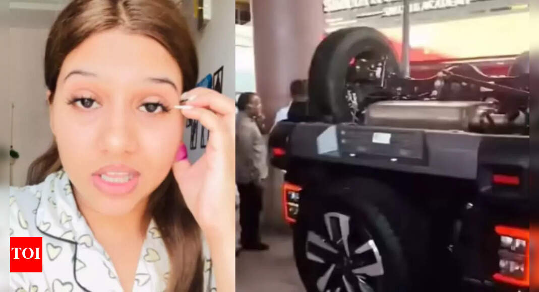 ‘RPM was high’: Woman describes moment Thar flew out of Delhi showroom’s 1st floor | Delhi News ‘RPM was high’: Woman describes moment Thar flew out of Delhi showroom’s 1st floor | Delhi News